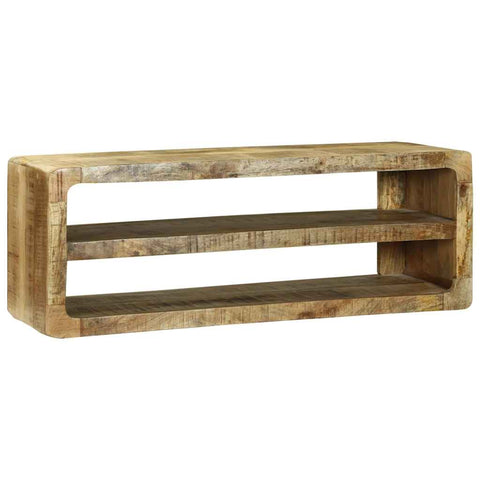 vidaXL TV Cabinet with Shelf Brown 100 x 32 x 36 cm Solid Mango wood