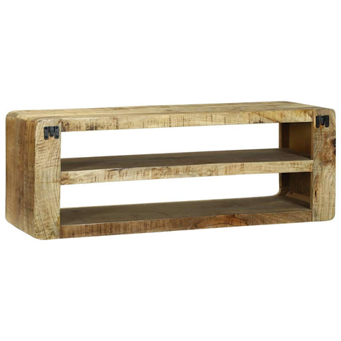 vidaXL TV Cabinet with Shelf Brown 100 x 32 x 36 cm Solid Mango wood
