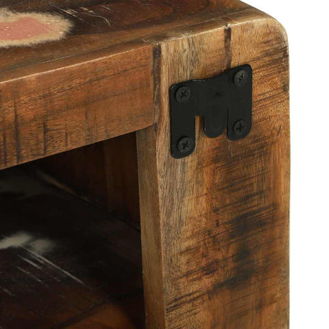 vidaXL TV Cabinet Multicolour 100 x 32 x 36 cm Solid Reclaim wood