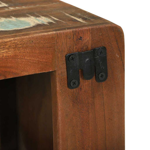 vidaXL TV Cabinet Multicolour 36 x 30 x 54 cm Solid Reclaim wood