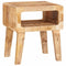 vidaXL End Tables with Shelf 40 x 32 x 46 cm Solid mango wood
