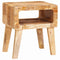 vidaXL End Tables with Shelf 40 x 32 x 46 cm Solid mango wood