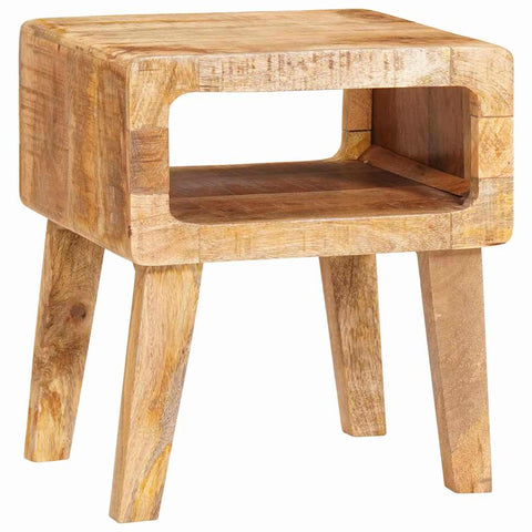 vidaXL End Tables with Shelf 40 x 32 x 46 cm Solid mango wood