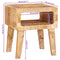vidaXL End Tables with Shelf 40 x 32 x 46 cm Solid mango wood