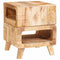 vidaXL End Tables with Shelf Brown 40 x 40 x 49 cm Solid mango wood