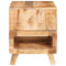 vidaXL End Tables with Shelf Brown 40 x 40 x 49 cm Solid mango wood