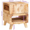 vidaXL End Tables with Shelf Brown 40 x 40 x 49 cm Solid mango wood