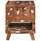vidaXL End Tables Multicolour 40 x 40 x 49 cm Solid reclaimed wood
