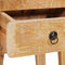 vidaXL End Tables with Drawer Brown 40 x 32 x 46 cm Solid mango wood