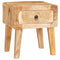 vidaXL End Tables with Drawer Brown 40 x 32 x 46 cm Solid mango wood