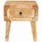 vidaXL End Tables with Drawer Brown 40 x 32 x 46 cm Solid mango wood