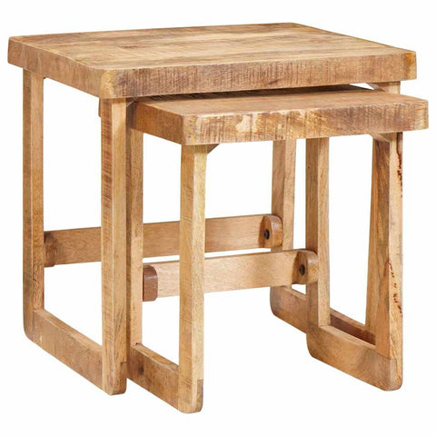 vidaXL End Tables Brown Solid mango wood