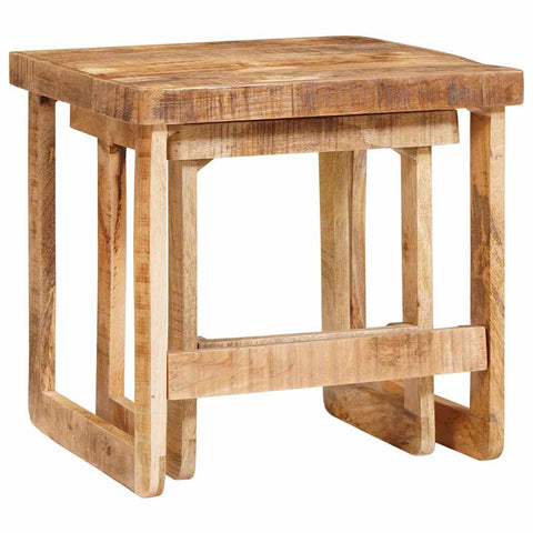 vidaXL End Tables Brown Solid mango wood