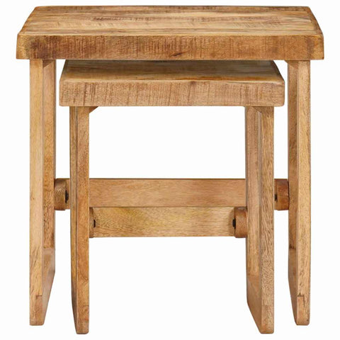vidaXL End Tables Brown Solid mango wood