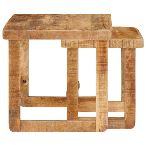 vidaXL End Tables Brown Solid mango wood