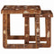 vidaXL End Tables Multicolour Solid reclaimed wood