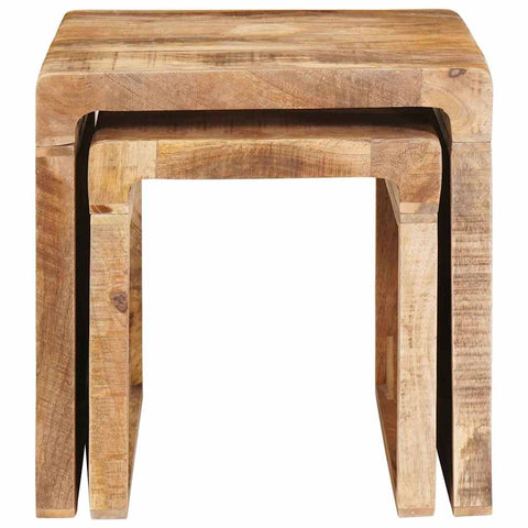 vidaXL End Tables Brown Solid mango wood