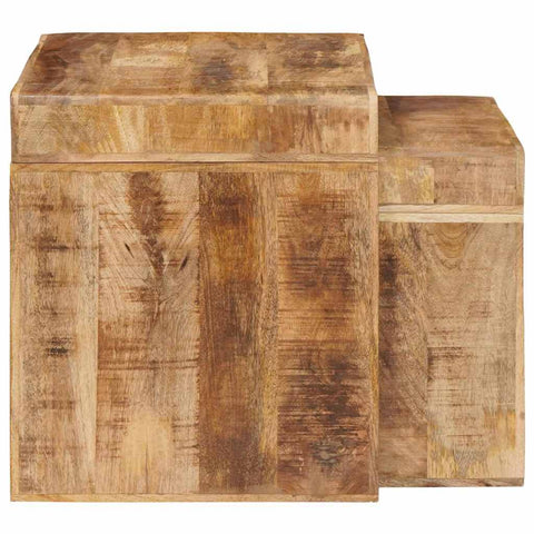 vidaXL End Tables Brown Solid mango wood