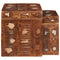 vidaXL End Tables Multicolour Solid reclaimed wood