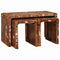 vidaXL Nesting Tables 3 pcs Solid reclaimed wood