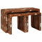 vidaXL Nesting Tables 3 pcs Solid reclaimed wood