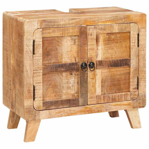 vidaXL Bathroom Cabinet Brown Solid Mango wood and Engineered wood