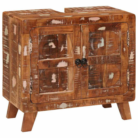 vidaXL Bathroom Cabinet Solid Reclaim wood and Engineered wood