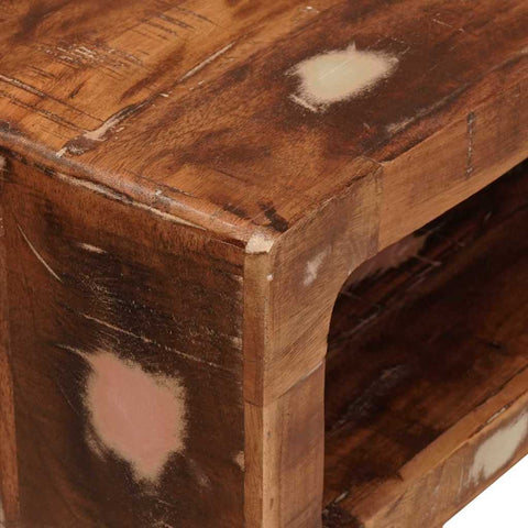 vidaXL Dressing Table Brown 90 x 76 x 45 cm Solid reclaim wood