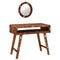 vidaXL Dressing Table Brown 90 x 76 x 45 cm Solid reclaim wood