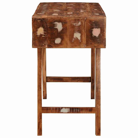vidaXL Dressing Table Brown 90 x 76 x 45 cm Solid reclaim wood