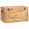 vidaXL Storage Box with Storage with Lock Brown Solid mango wood