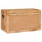 vidaXL Storage Box with Storage with Lock Brown Solid mango wood