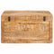 vidaXL Storage Box with Storage with Lock Brown Solid mango wood