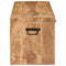 vidaXL Storage Box with Storage with Lock Brown Solid mango wood