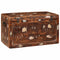 vidaXL Storage Box with Storage Multicolour Solid reclaimed wood