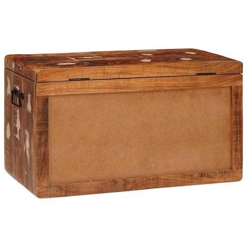 vidaXL Storage Box with Storage Multicolour Solid reclaimed wood