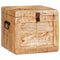 vidaXL Storage Box with Storage with Lock Solid mango wood