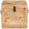 vidaXL Storage Box with Storage with Lock Solid mango wood