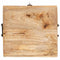 vidaXL Storage Box with Storage with Lock Solid mango wood