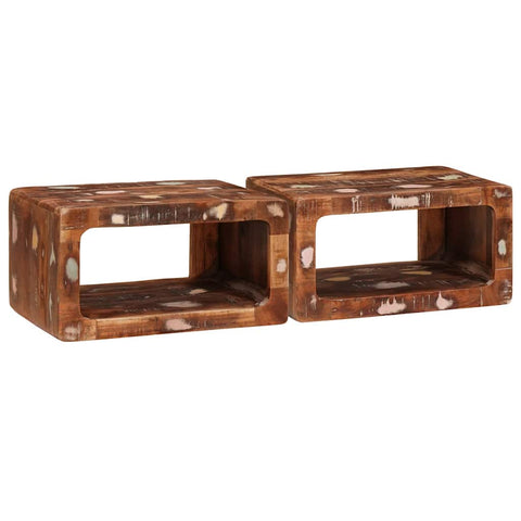 vidaXL Bedside Tables 45 x 30 x 24 cm Solid reclaimed wood
