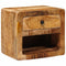 vidaXL Wall-mounted Bedside Cabinet with Drawer Brown 40 x 30 x 36 cm