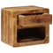 vidaXL Wall-mounted Bedside Cabinet with Drawer Brown 40 x 30 x 36 cm