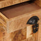 vidaXL Highboard with Drawer Brown 40 x 30 x 120.5 cm Solid mango wood