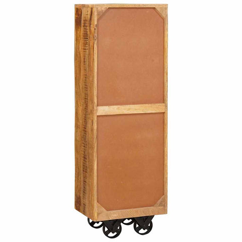 vidaXL Highboard with Drawer Brown 40 x 30 x 120.5 cm Solid mango wood