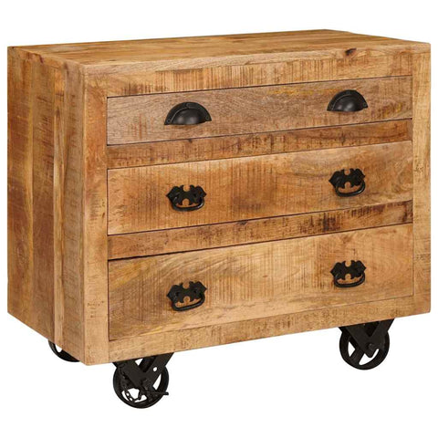 vidaXL Side Cabinet Brown 70 x 38 x 63 cm Solid mango wood