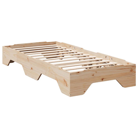 vidaXL Bed Frame No Mattress Stackable 90x200 cm Solid Wood