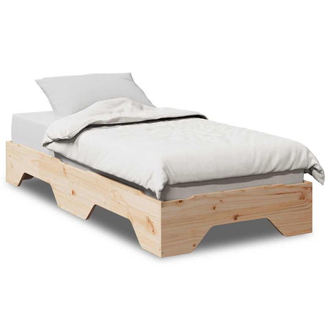 vidaXL Bed Frame No Mattress Stackable 90x200 cm Solid Wood