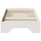 vidaXL Bed Frame No Mattress Stackable White 80x200 cm Solid Wood