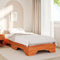 vidaXL Bed Frame No Mattress Stackable Wax Brown 75x190 cm Small Single Solid Wood