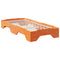 vidaXL Bed Frame No Mattress Stackable Wax Brown 75x190 cm Small Single Solid Wood